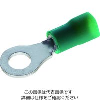 トラスコ中山 TRUSCO 絶縁被覆付圧着端子 拡管形 丸形 100個入 TRBV1.25-5-G 1箱(100個) 207-3915（直送品）