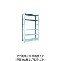 TRUSCO TUG型軽量ボルトレス棚 100kg 単体型 1240×474×H2100 6段 TUG100-74S-6 1台(1個)（直送品）