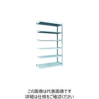 TRUSCO TUG型軽量ボルトレス棚 100kg 連結型 1240×474×H2100 6段 TUG100-74S-6B 1台(1個)（直送品）