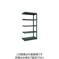 TRUSCO TUG型軽量ボルトレス棚 黒 100kg 連結型 1840×474×H1800 5段 TUG100-66S-5B-BK（直送品）