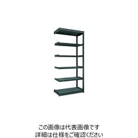 TRUSCO TUG型軽量ボルトレス棚 黒 100kg 連結型 940×624×H2100 6段 TUG100-73L-6B-BK（直送品）