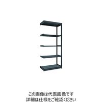 TRUSCO TUG型軽量棚 黒 100kg連結 1840X474XH2100 5段 TUG100-76S-5B-BK 1台(1個)（直送品）