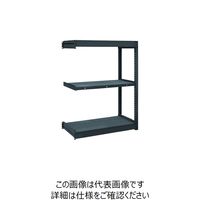 TRUSCO TUG型軽量棚 黒 100kg連結 1240X624XH1200 3段 TUG100-44L-3B-BK 1台(1個)（直送品）