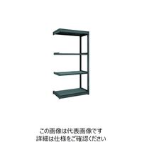 TRUSCO TUG型軽量棚 黒 100kg連結 1240X624XH1800 4段 TUG100-64L-4B-BK 1台(1個)（直送品）