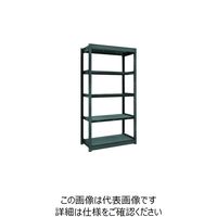 TRUSCO TUG型軽量ボルトレス棚 黒 100kg 単体型 1240×624×H1800 5段 TUG100-64L-5-BK（直送品）