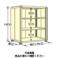 扶桑金属工業 中量デラックスパネルラック 200kg/段タイプ PWE1818S04T 1個（直送品）