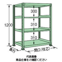 扶桑金属工業 中量ラック 250kg/段タイプ ML1215K04T 1個（直送品）