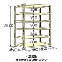扶桑金属工業 中量ラック 300kg/段タイプ WG2115K06T 1個（直送品）