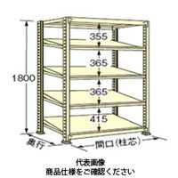 扶桑金属工業 中量ラック 傾斜棚モデルタイプ WSKT1812S05T 1個（直送品）