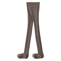 【レディース】無印良品 婦人 足なり直角 かかとに合う リブ編みタイツ 婦人L モカブラウン 良品計画