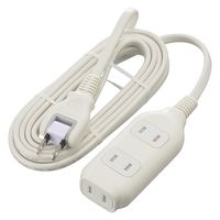 オーム電機 3個口タップ マグネット付き