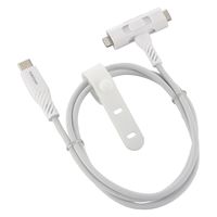 オーム電機 さらさらUSBケーブル Lightning or Type-CtoC