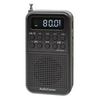 オーム電機 AudioComm 2バンドポケットラジオ 充電式 ブラック 03-7052 1台
