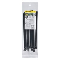 オーム電機 リピートタイ 耐候性 200mm 10本入 黒 04-3303 1袋(10本)（直送品）