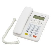 オーム電機 シンプルシニアホン TEL-2991SO-W 05-2993 1個（直送品） - アスクル