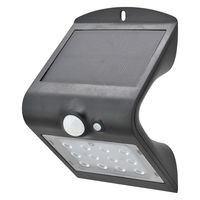 オーム電機 センサーウォールライト ソーラー式