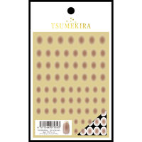 TSUMEKIRA(ツメキラ) ネイルシール Ayaプロデュース チークネイル ナッツブラウン NN-CEK-001 1セット(3枚)（直送品）