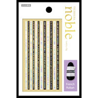 TSUMEKIRA(ツメキラ) ネイルシール 【noble】French Ruban オーロラ NO-FRR-001 1セット(3枚)（直送品）