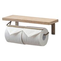 ポッシュリビング トイレットペーパーホルダー ダブル アンティークG W31×D11×H9cm アイアン/マンゴーウッド 41380 1個（直送品）