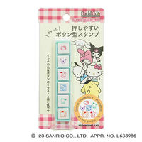 こどものかお サンリオキャラクターズ ポチっとシックス キャラクターフェイス柄 2412-002 1個（直送品）