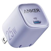 ANKER  Ｃｈａｒｇｅｒ　（２５Ｗ）　ＵＳＢーＣ　急速充電器　（パープル） A26561Q1（直送品）