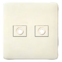 パナソニック フルカラーモダン電話線プレート2連・W WN6082W 1個（直送品）