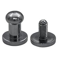 日本紐釦貿易 ネジ式ギボシφ5mm S ニッケル 5個入 LG3 1セット(5個入×3袋/合計（直送品）