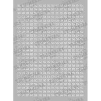 TSUMEKIRA(ツメキラ) ネイルシール カラーチャートナンバーシール 白 501~600 NN-CCN-106 1セット(3枚)（直送品）