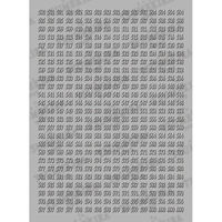 TSUMEKIRA(ツメキラ) ネイルシール カラーチャートナンバーシール 白黒 501~600 NN-CCN-306 1セット(3枚)（直送品）