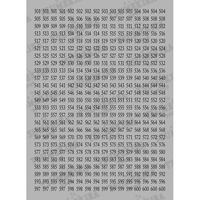 TSUMEKIRA(ツメキラ) ネイルシール カラーチャートナンバーシール 黒 501~600 NN-CCN-206 1セット(3枚)（直送品）