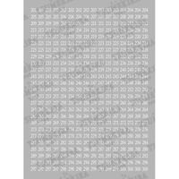 TSUMEKIRA(ツメキラ) ネイルシール カラーチャートナンバーシール 白 201~300 NN-CCN-103 1セット(3枚)（直送品）