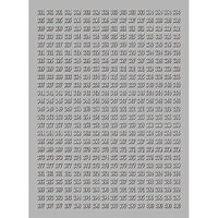 TSUMEKIRA(ツメキラ) ネイルシール カラーチャートナンバーシール 白黒 301~400 NN-CCN-304 1セット(3枚)（直送品）