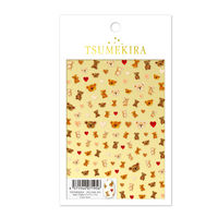 イングカワモト TSUMEKIRA(ツメキラ) ネイルシール Cute bear NN-SAK-104 1セット(3枚)（直送品）