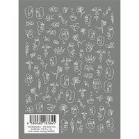 TSUMEKIRA(ツメキラ) ネイルシール SANZOUプロデュース1 One stroke writing WHITE NN-SNZ-1（直送品）