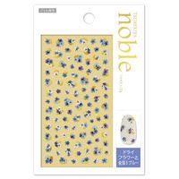TSUMEKIRA(ツメキラ) ネイルシール 【noble】ドライフラワーと金箔3 ブルー NO-DFG-003 1セット(3枚)（直送品）