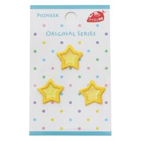 パイオニア リトルアップリケ 3個付 スター RG350-25023 1セット(3枚入)（直送品）