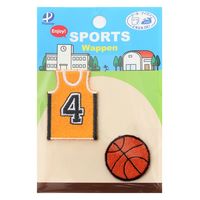 パイオニア スポーツワッペン バスケット RG450-25049 1セット(3枚入)（直送品）