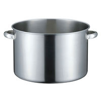 本間製作所 K 19-0 IH対応 半寸胴鍋（目盛付）33cm（蓋無） 8497340（わけあり品）