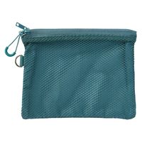 無印良品 ポリエステルダブルファスナーケース ダークグリーン Ｍ 約１３．５×１９ｃｍ 良品計画