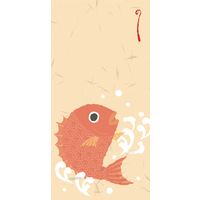 ササガワ のし袋 縁起もん 万型 鯛 5-3880 1冊(3枚)