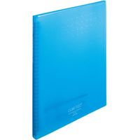 リヒトラブ クリヤーブック交換式 A4 30穴 15ポケット ブルー N7015-8 1冊