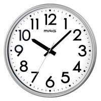 箱無し！新品！➕lumaber時計 ノア精密 MAG（マグ）大型掛時計 メガタイム シルバー直径