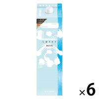 菊正宗 しぼりたて ギンブルー パック 1.8L 1セット（1本×6） 日本酒　しぼりたて生貯蔵酒
