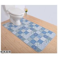 アズワン 拭けるマットシリーズ アンティグロ トイレマット ブルー 600×1150mm 65-1700-45 1枚（直送品）