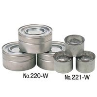 ホワイトプロダクト ケイネン無地缶(缶入)100g 1ケース(120個入) 67-6922-38 1ケース(120個)（直送品）