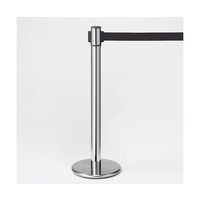 スガツネ工業 ベルトパーテーション ヘッド回転タイプ 黒 67-7408-56 1個（直送品）