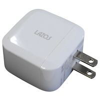 リーダーメディアテクノ AC充電器 2口 2.4A USBーA×2 ホワイト 1ケース(50個入) L-AC2.4-W 1ケース(50個)（直送品）