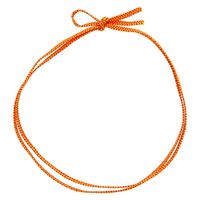 カラーゴム　平彩ゴム　2重 片花結び　62ｃｍ オレンジ　001510139　1袋(50本入)