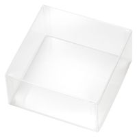 ＨＥＩＫＯ　ＰＥＴクリアケース 100×100×50 無地　006854115　1個(10個入)