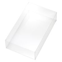 最安値　Mサイズ　ホワイト 1ケース（2000枚：200枚x10箱） HEIKO PETクリアケース 100×100×50 無地 006854115 1個